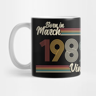 Vintage Born in March 1982 Mug